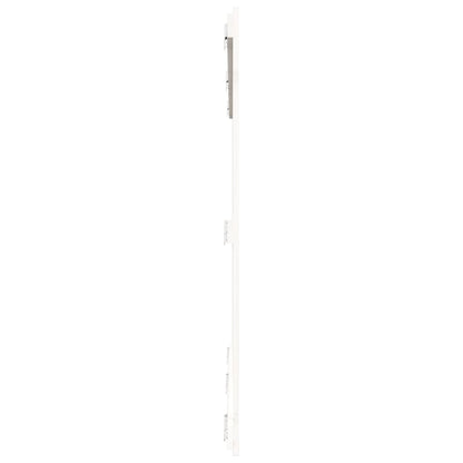 Cabeceira de parede 204x3x110 cm pinho maciço branco