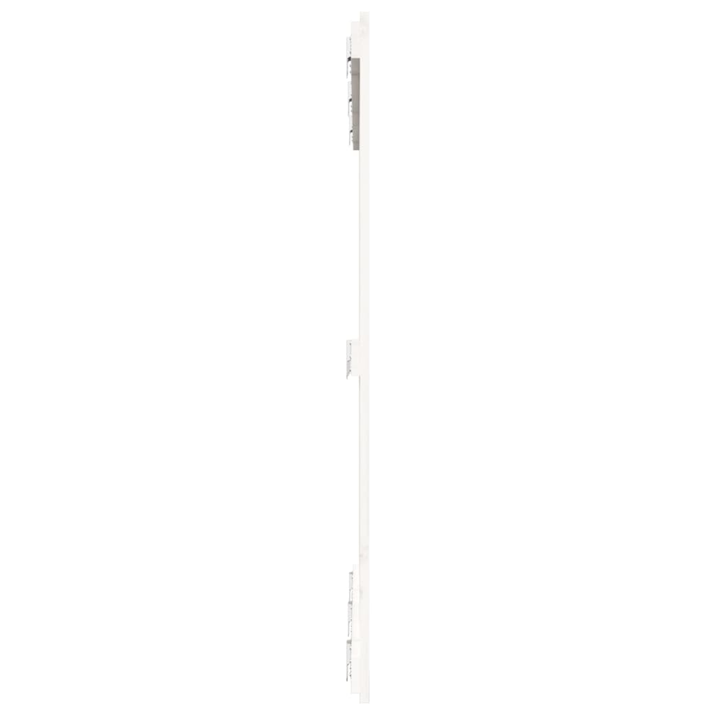 Cabeceira de parede 127,5x3x110 cm pinho maciço branco