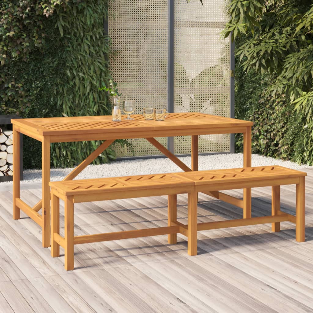 Mesa de jantar para jardim 150x90x74cm madeira de acácia maciça