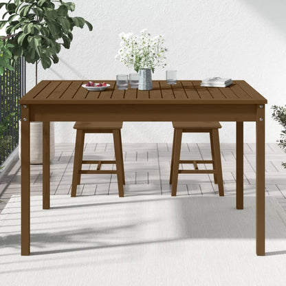 Mesa de jardim 121x82,5x76 cm pinho maciço castanho-mel