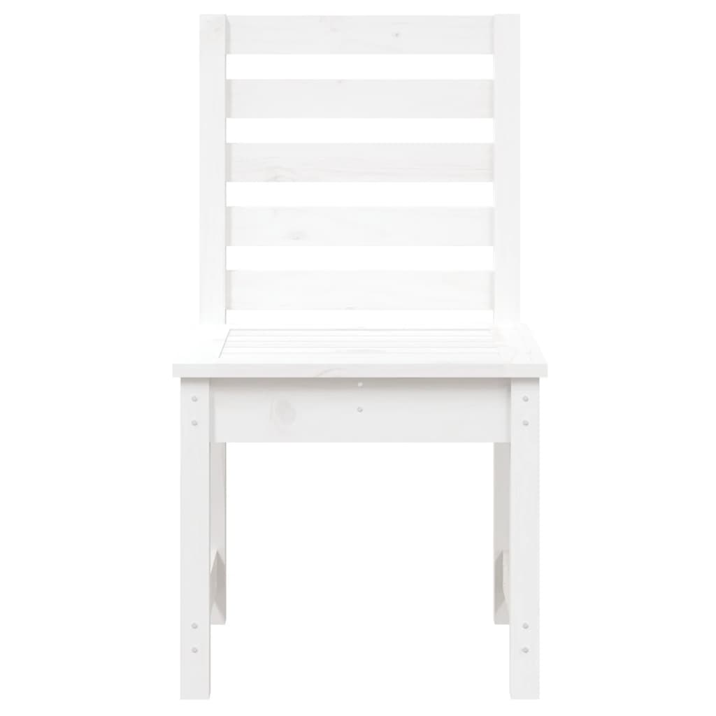 Cadeiras de jardim 2 pcs 40,5x48x91,5 cm pinho maciço branco