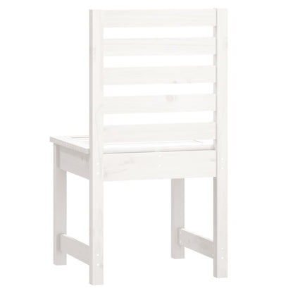 Cadeiras de jardim 2 pcs 40,5x48x91,5 cm pinho maciço branco