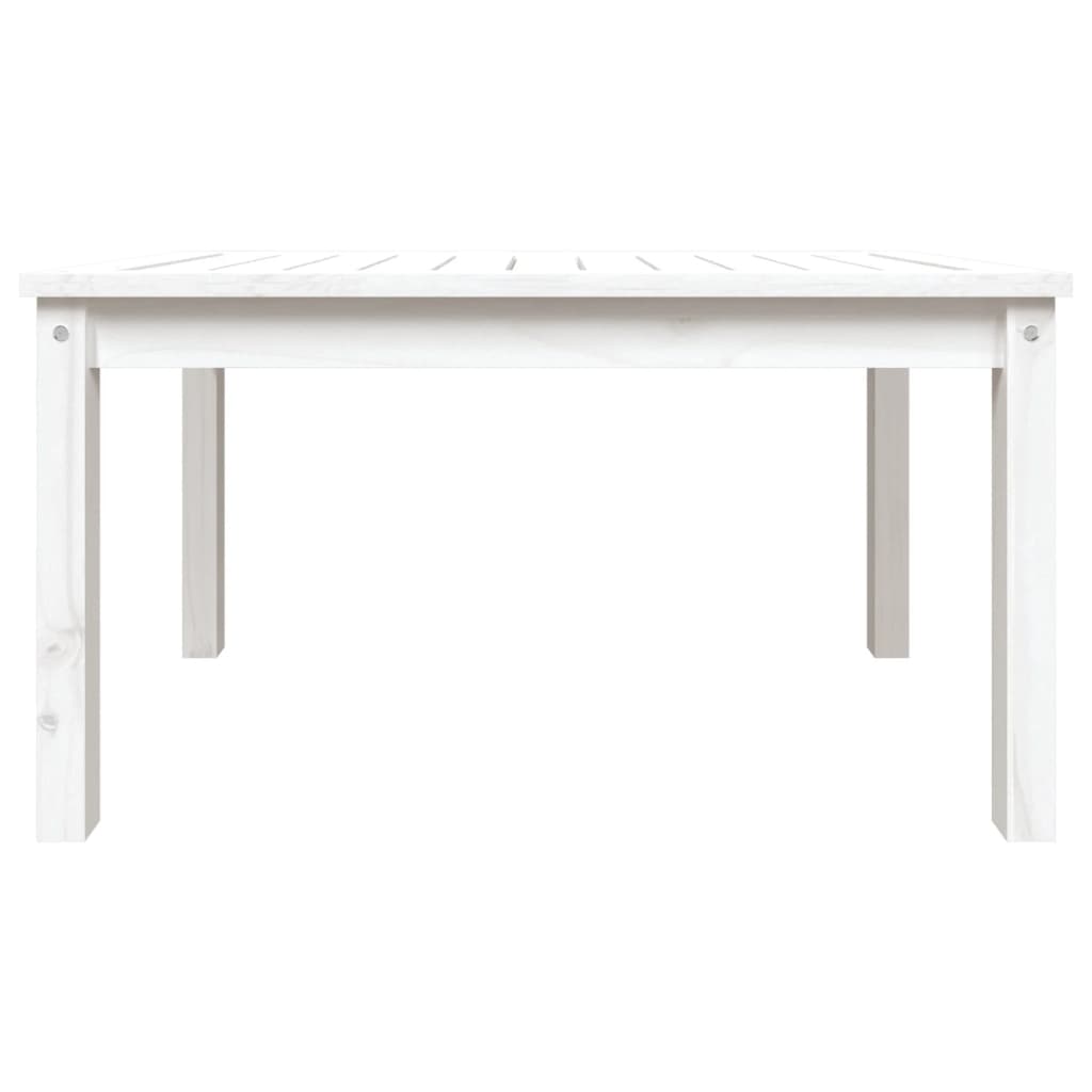 Mesa de jardim 82,5x50,5x45 cm madeira de pinho maciça branco