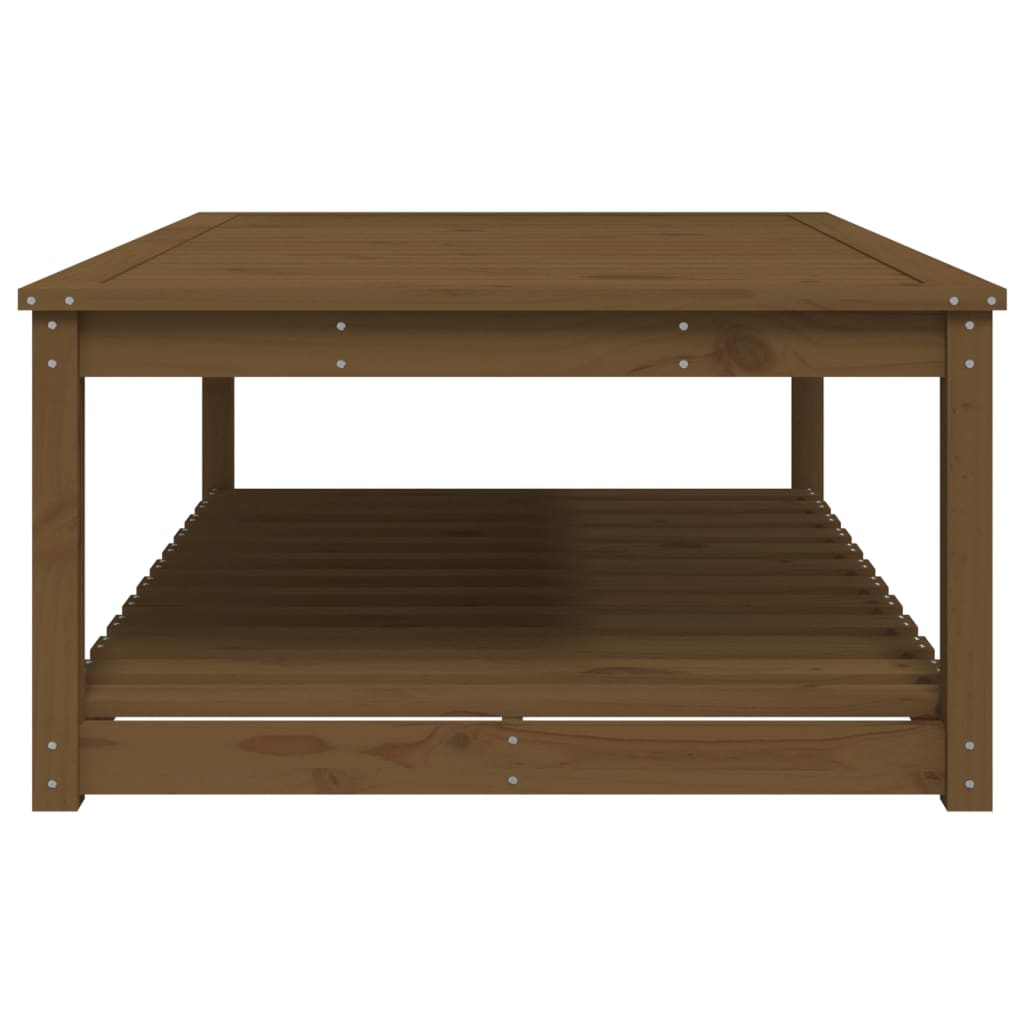 Mesa de jardim 121x82,5x45 cm pinho maciço castanho-mel