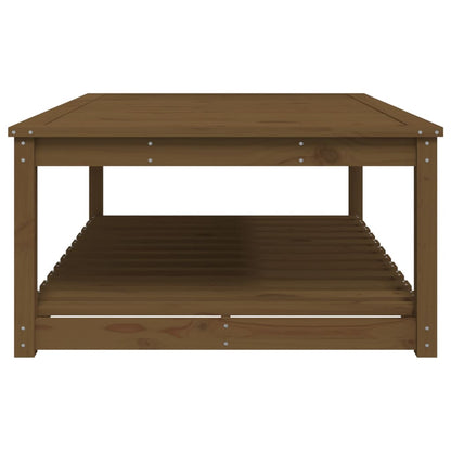 Mesa de jardim 121x82,5x45 cm pinho maciço castanho-mel