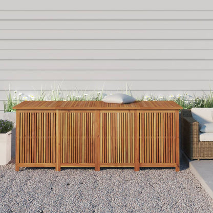 Caixa de arrumação para jardim 200x80x75 cm acácia maciça