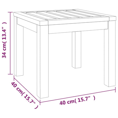 Bancos de jardim c/ almofadões 2 pcs 40x40x42 acácia maciça