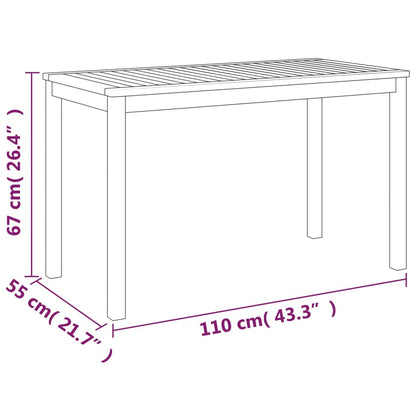 3 pcs conjunto de jantar p/ jardim c/ almofadões acácia maciça