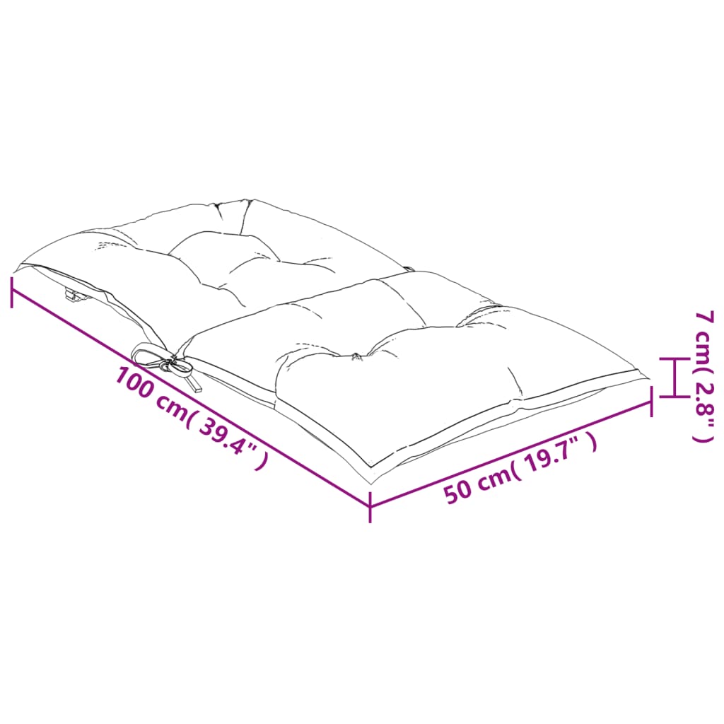 Almofadões lombares p/ cadeiras de jardim 2pcs tecido cinza