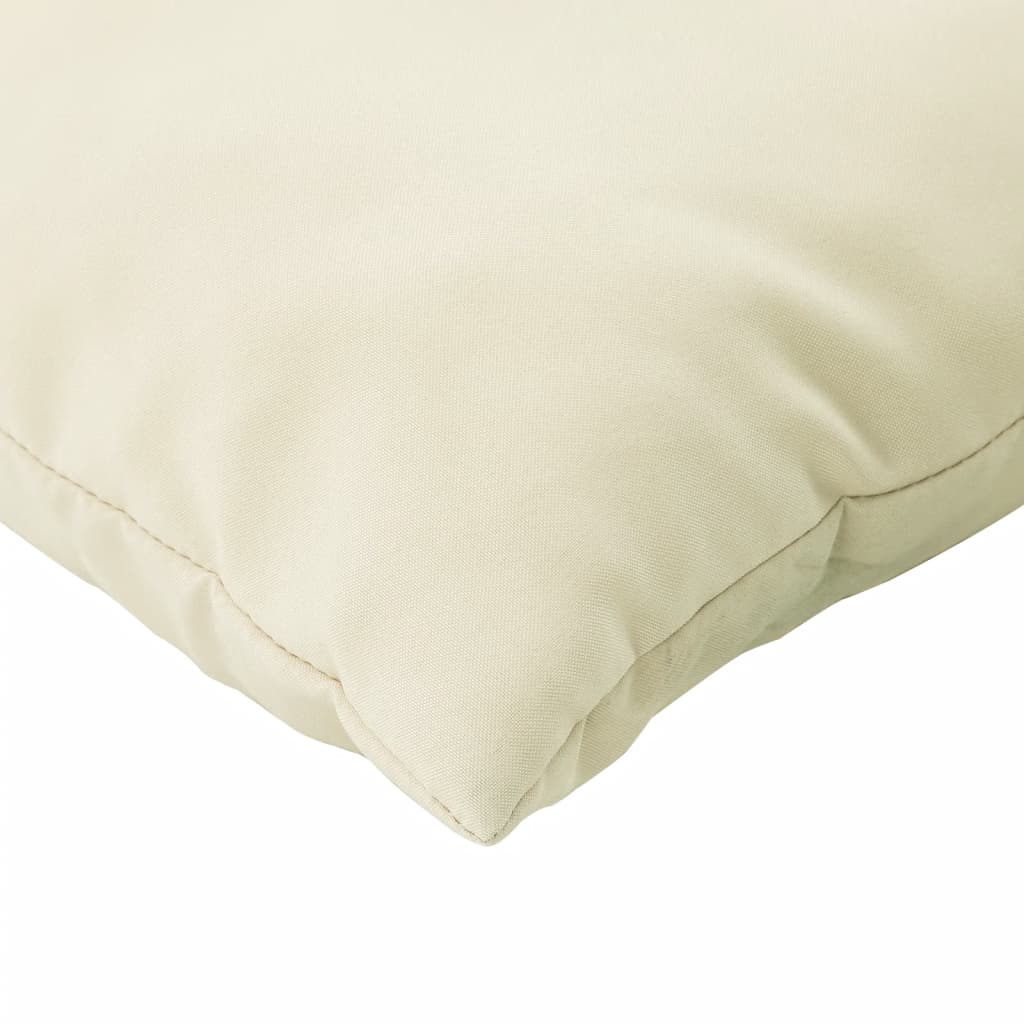 Almofadas de sofá 4 pcs 40x40 cm tecido cor creme