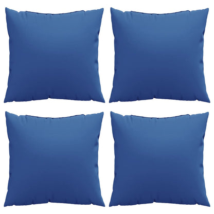 Almofadas de sofá 4 pcs 50x50 cm tecido azul