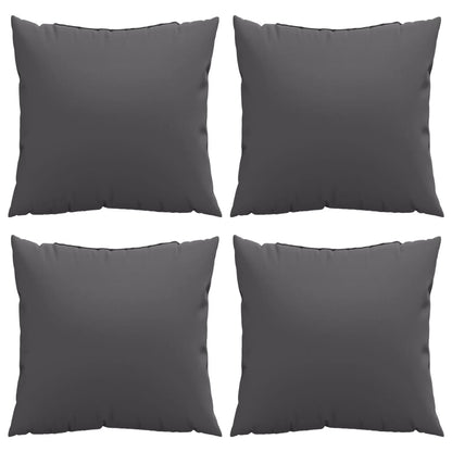 Almofadas de sofá 4 pcs 60x60 cm tecido antracite