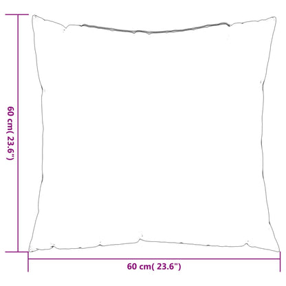 Almofadas de sofá 4 pcs 60x60 cm tecido cinza