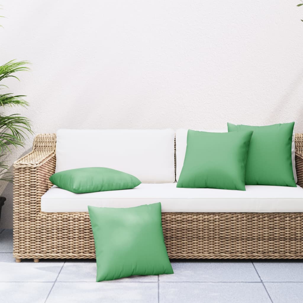 Almofadas de sofá 4 pcs 60x60 cm tecido verde