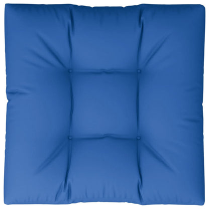 Almofadão sofá de paletes 80x80x12 cm tecido azul real