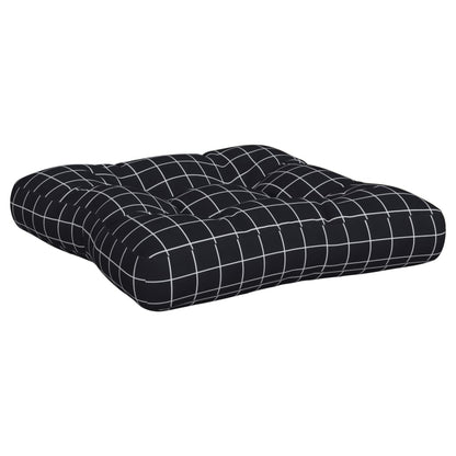 Almofadões p/ paletes 2 pcs tecido oxford padrão xadrez preto