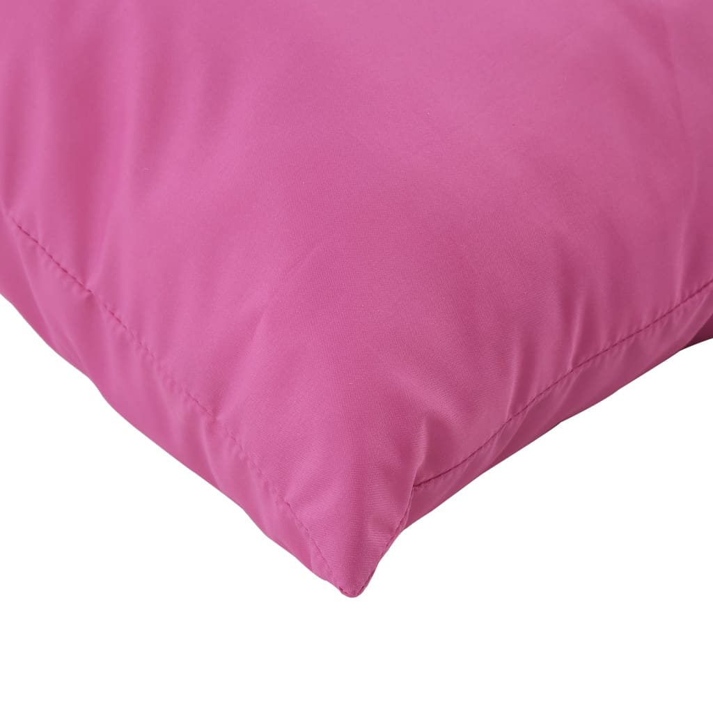 Almofadões p/ móveis de paletes 3 pcs tecido oxford rosa