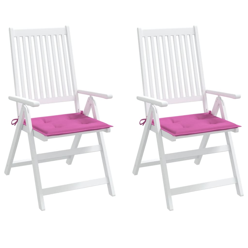 Almofadões p/ cadeira 2pcs 40x40x3cm tecido rosa