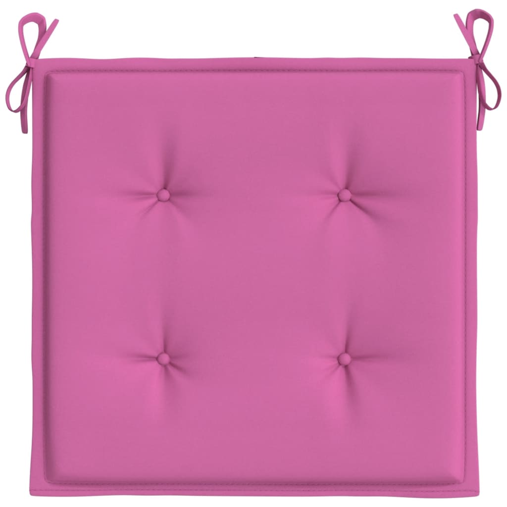 Almofadões p/ cadeira 2pcs 40x40x3cm tecido rosa