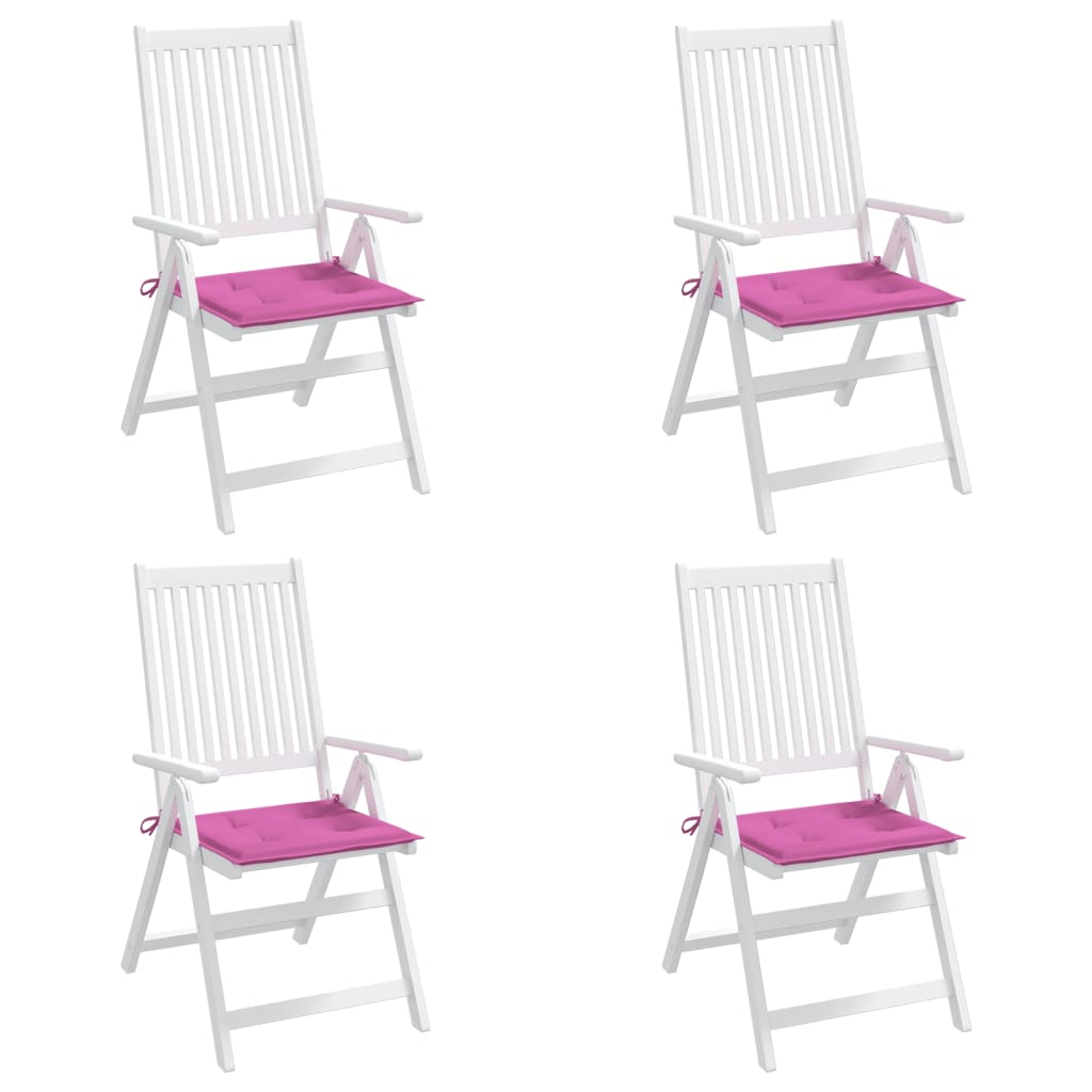 Almofadões p/ cadeira 4pcs 40x40x3 cm tecido rosa