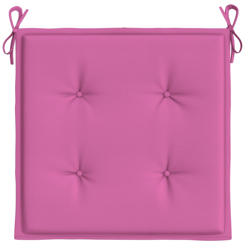 Almofadões p/ cadeira 4pcs 40x40x3 cm tecido rosa