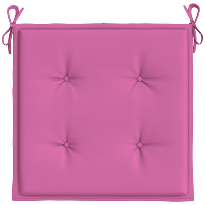 Almofadões p/ cadeira 4pcs 40x40x3 cm tecido rosa