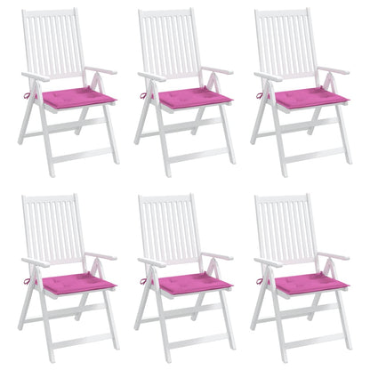 Almofadões p/ cadeira 6pcs 40x40x3 cm tecido rosa