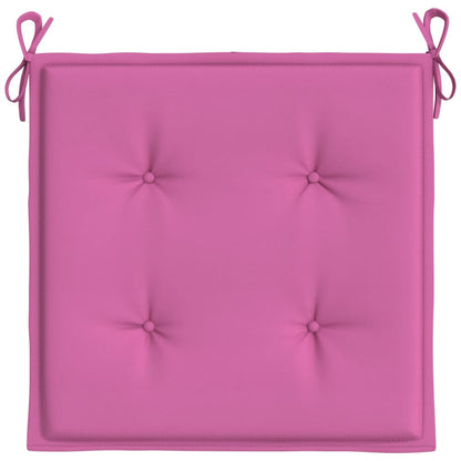 Almofadões p/ cadeira 2pcs 50x50x3cm tecido rosa