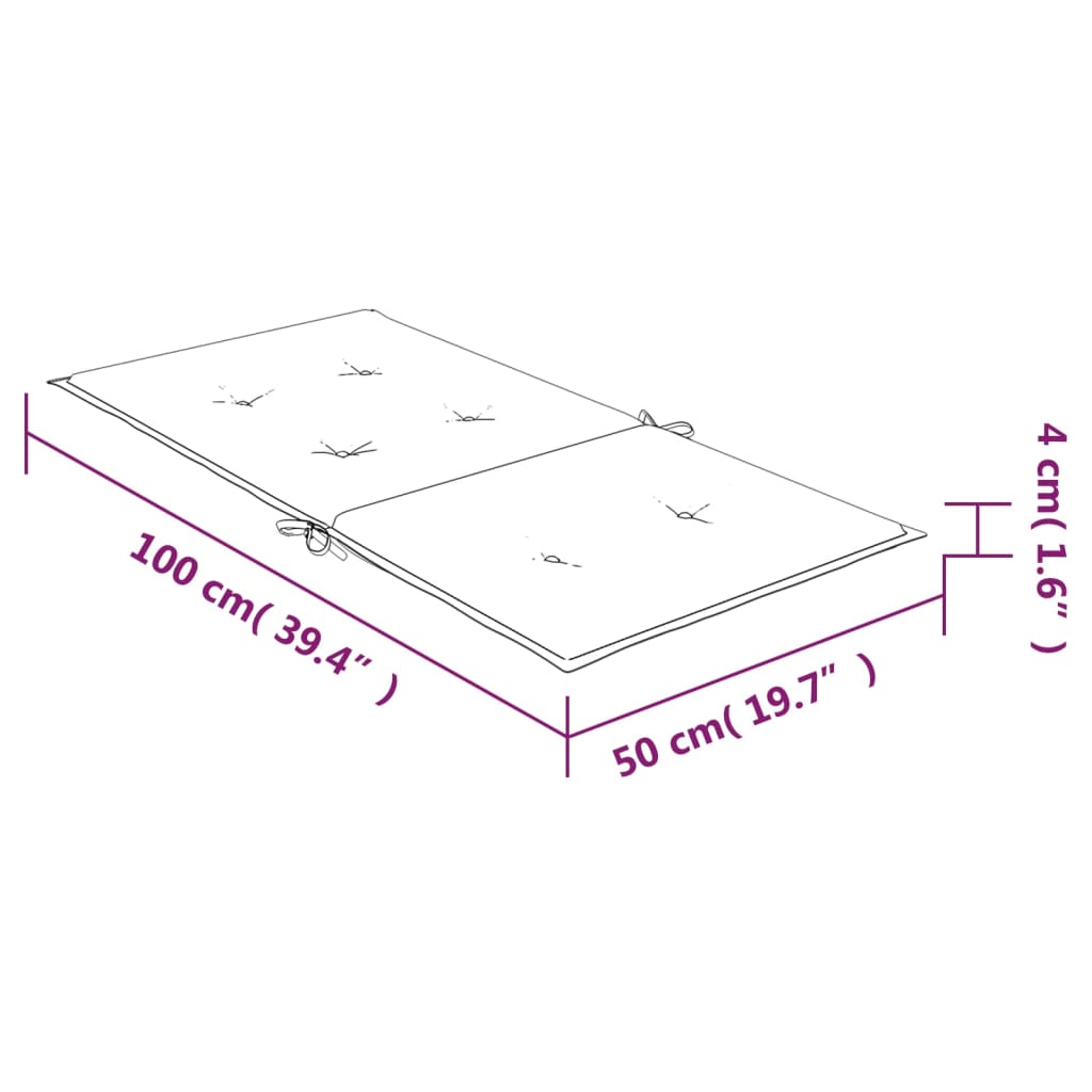 Almofadões cadeira encosto baixo 2pcs tecido riscas azul/branco