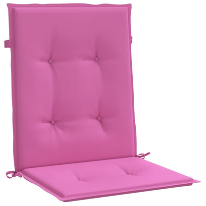 Almofadões p/ cadeira de encosto baixo 2 pcs tecido rosa