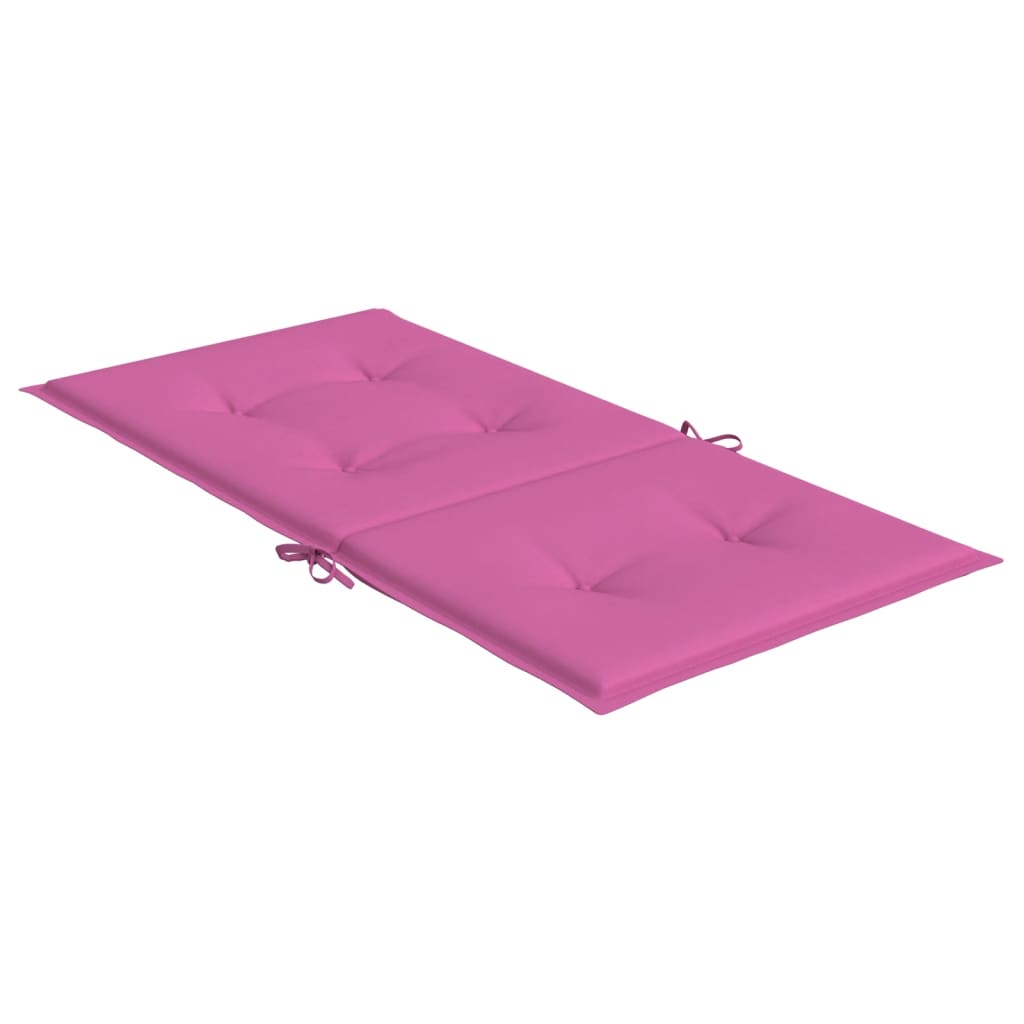 Almofadões p/ cadeira de encosto baixo 2 pcs tecido rosa