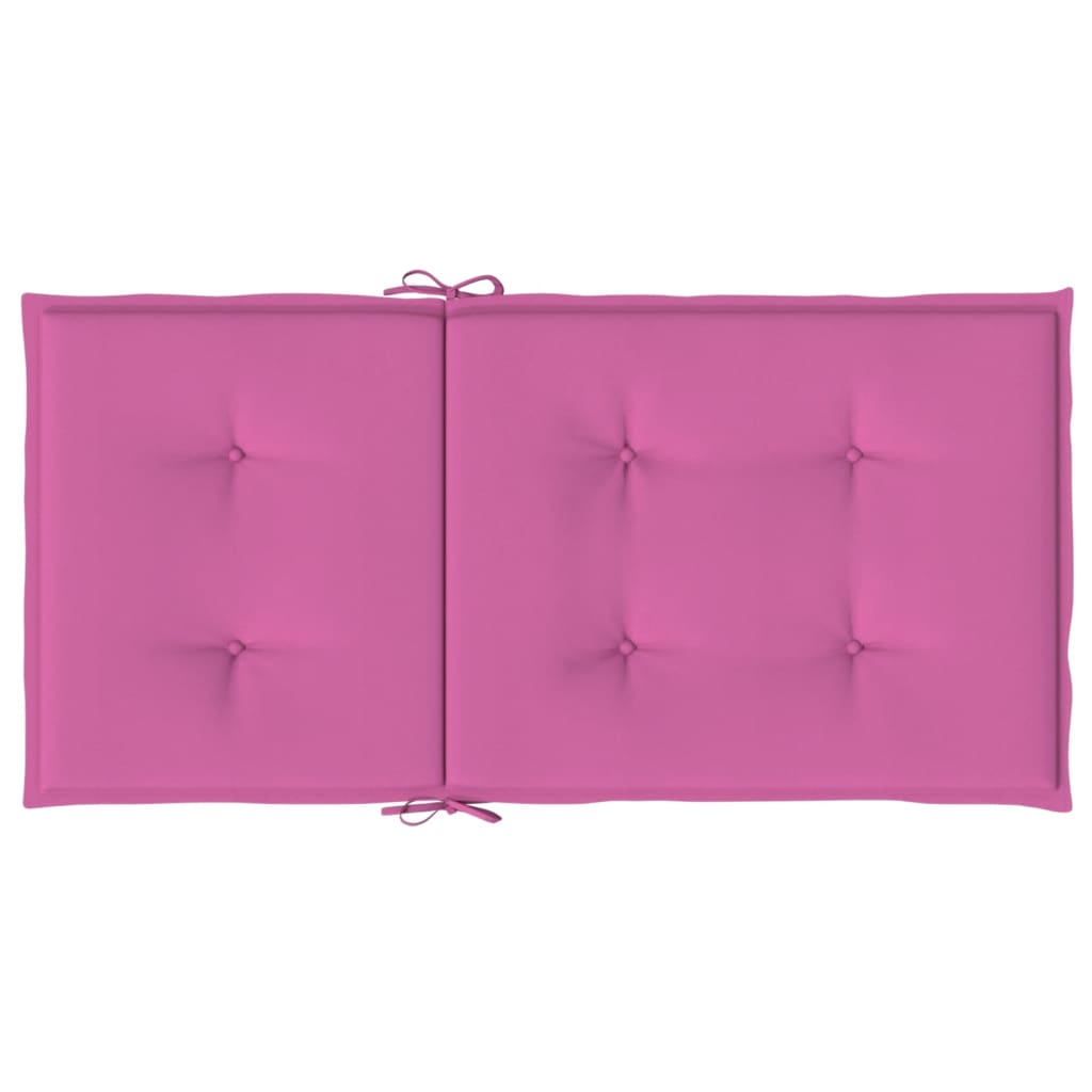 Almofadões p/ cadeira de encosto baixo 2 pcs tecido rosa