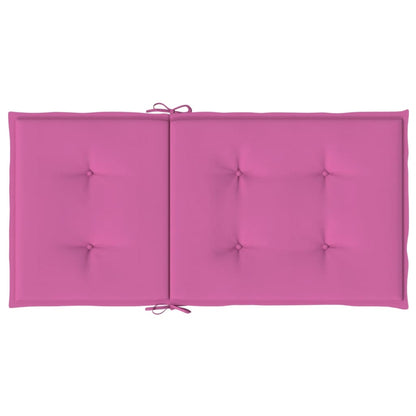 Almofadões p/ cadeira de encosto baixo 2 pcs tecido rosa