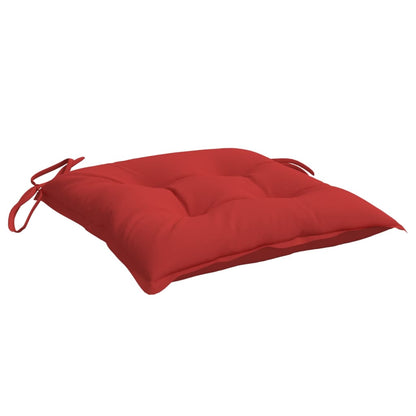 Almofadões de cadeira 6 pcs 40x40x7 cm tecido oxford vermelho