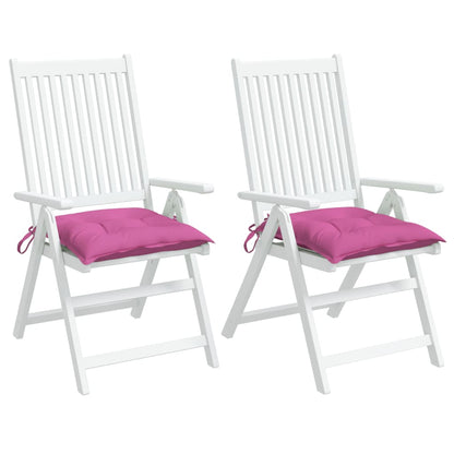 Almofadões para cadeira 2 pcs 40x40x7 cm tecido rosa