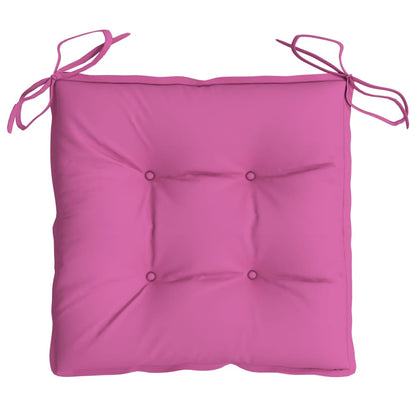 Almofadões para cadeira 2 pcs 40x40x7 cm tecido rosa