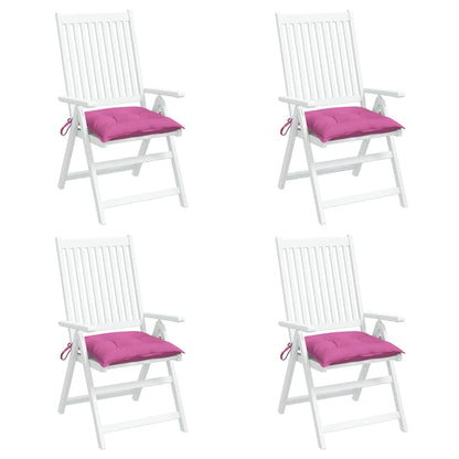 Almofadões para cadeira 4 pcs 40x40x7 cm tecido rosa