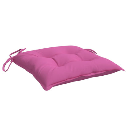 Almofadões para cadeira 4 pcs 40x40x7 cm tecido rosa