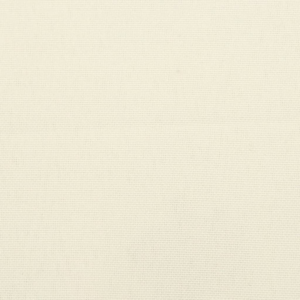 Almofadões de cadeira 6 pcs 50x50x7cm tecido oxford branco nata