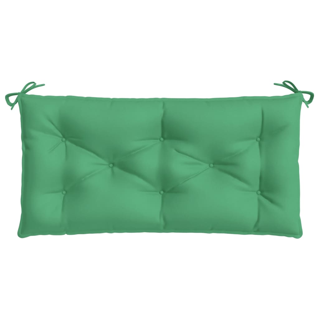 Almofadões banco jardim 2 pcs 100x50x7cm tecido oxford verde