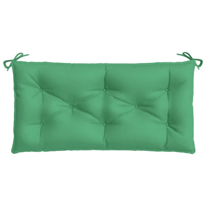 Almofadões banco jardim 2 pcs 100x50x7cm tecido oxford verde