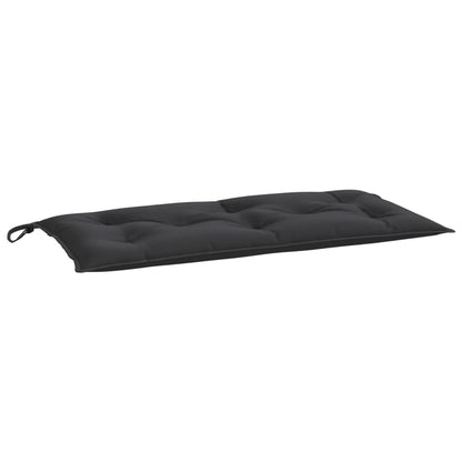 Almofadões banco jardim 2 pcs 100x50x7cm tecido oxford preto