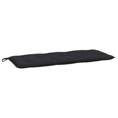 Almofadões banco jardim 2 pcs 120x50x7cm tecido oxford preto