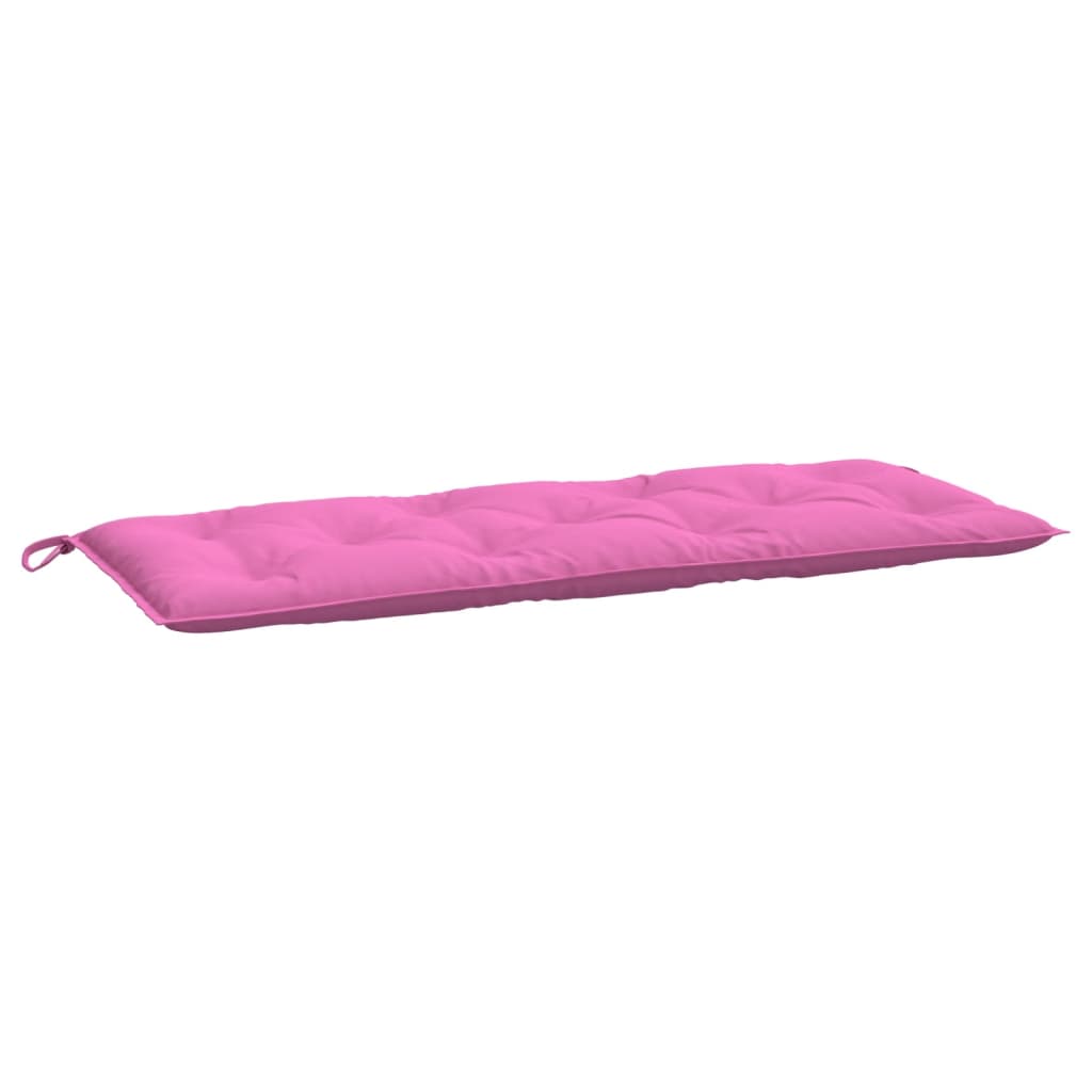 Almofadões p/ banco de jardim 2 pcs 120x50x7 cm tecido rosa