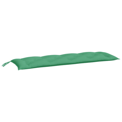 Almofadões banco jardim 2 pcs 150x50x7cm tecido oxford verde