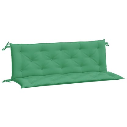 Almofadões banco jardim 2 pcs 150x50x7cm tecido oxford verde