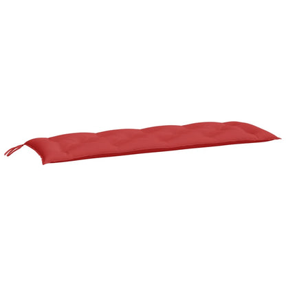 Almofadões banco jardim 2 pcs 150x50x7cm tecido oxford vermelho