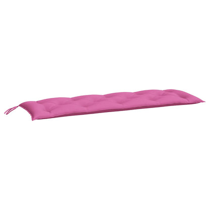 Almofadões p/ banco de jardim 2 pcs 150x50x7 cm tecido rosa