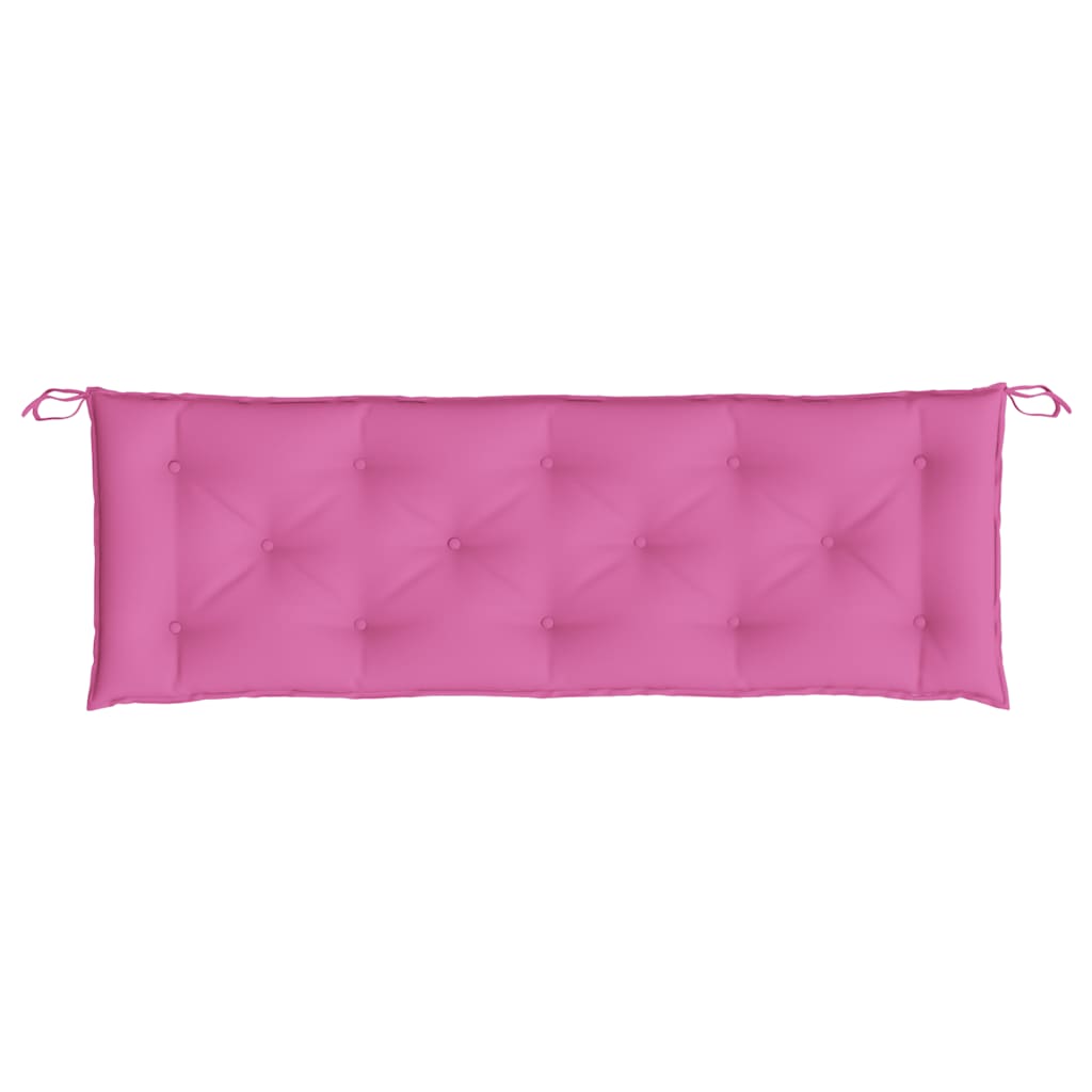 Almofadões p/ banco de jardim 2 pcs 150x50x7 cm tecido rosa