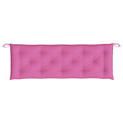 Almofadões p/ banco de jardim 2 pcs 150x50x7 cm tecido rosa